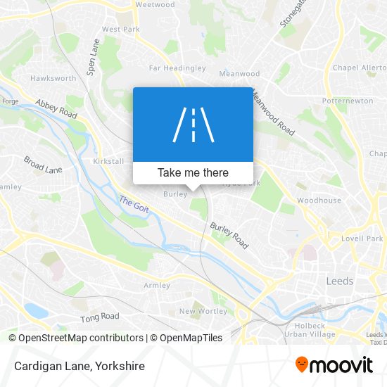 Cardigan Lane map