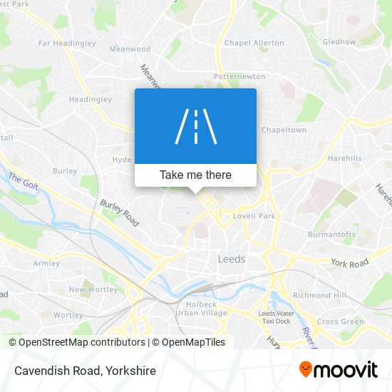 Cavendish Road map