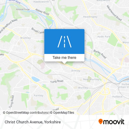 Christ Church Avenue map