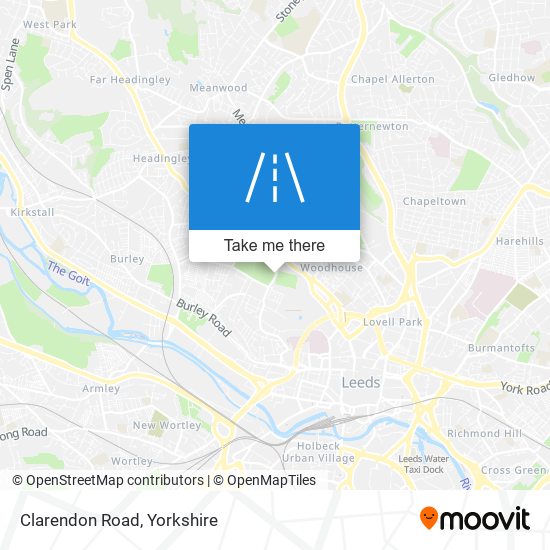 Clarendon Road map