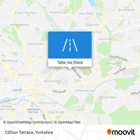 Clifton Terrace map