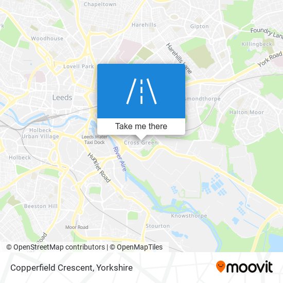 Copperfield Crescent map