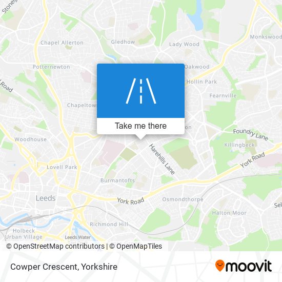 Cowper Crescent map