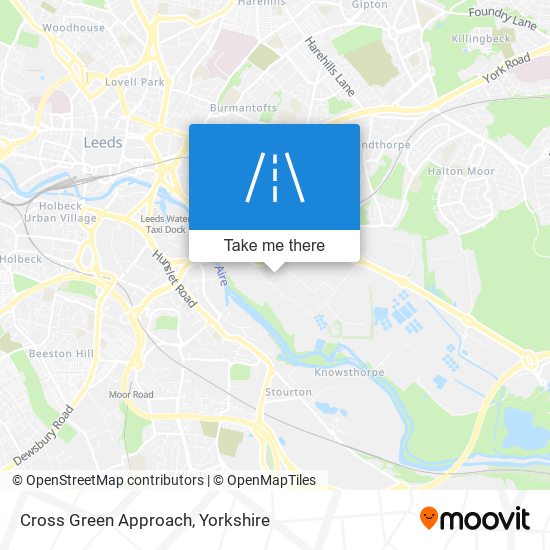 Cross Green Approach map