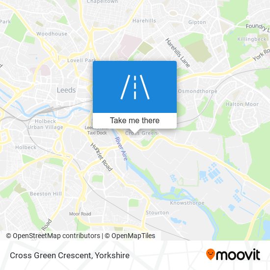 Cross Green Crescent map