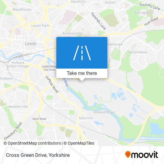 Cross Green Drive map