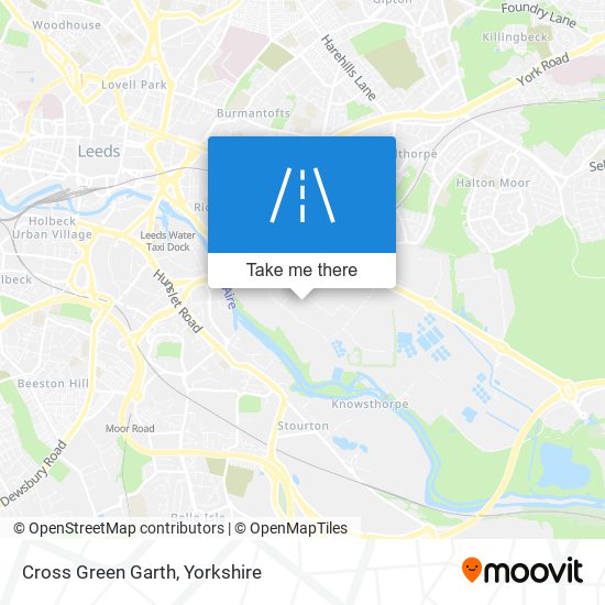 Cross Green Garth map