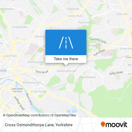 Cross Osmondthorpe Lane map