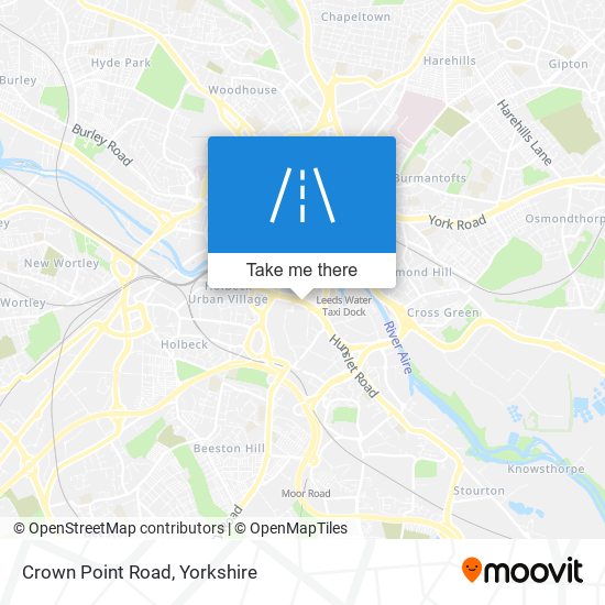 Crown Point Road map