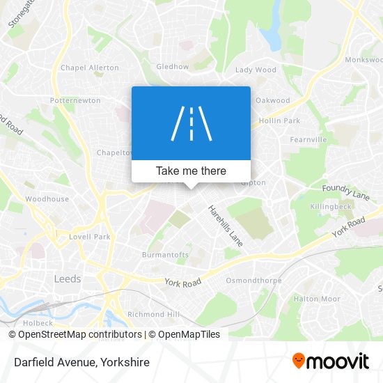 Darfield Avenue map