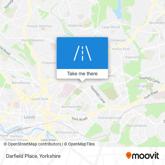 Darfield Place map