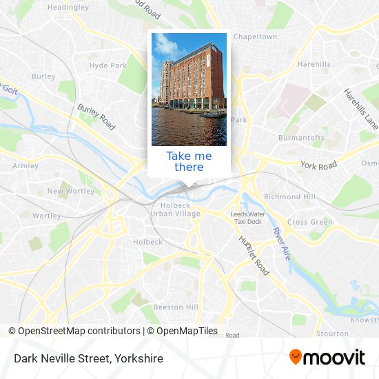 Dark Neville Street map