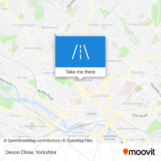 Devon Close map