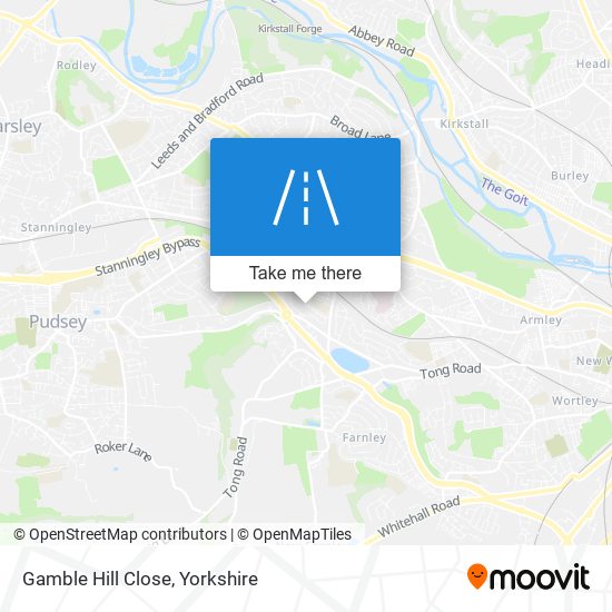 Gamble Hill Close map
