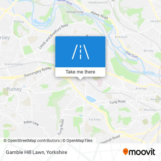 Gamble Hill Lawn map