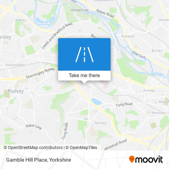 Gamble Hill Place map