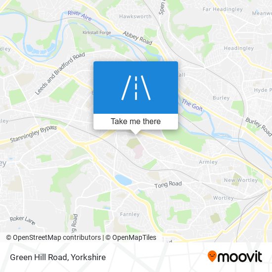 Green Hill Road map
