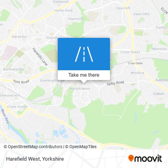 Harefield West map