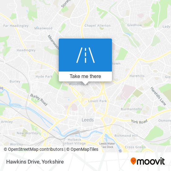 Hawkins Drive map