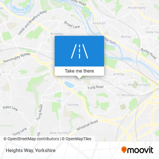 Heights Way map