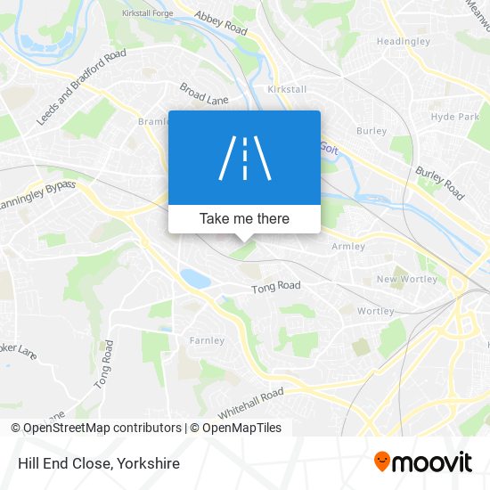 Hill End Close map