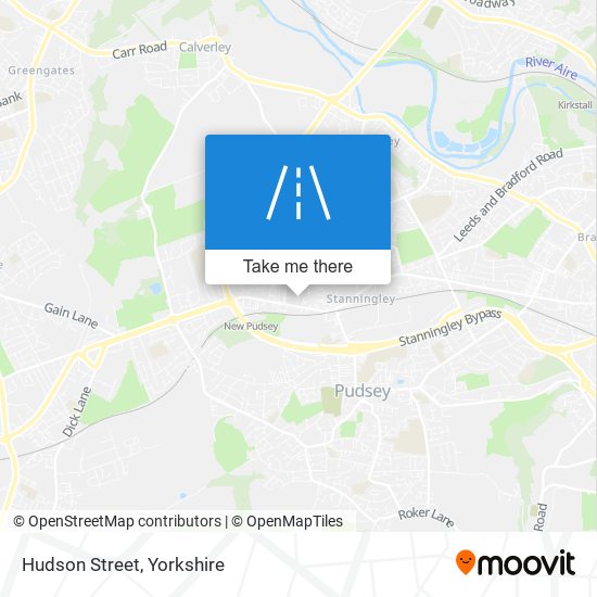 Hudson Street map