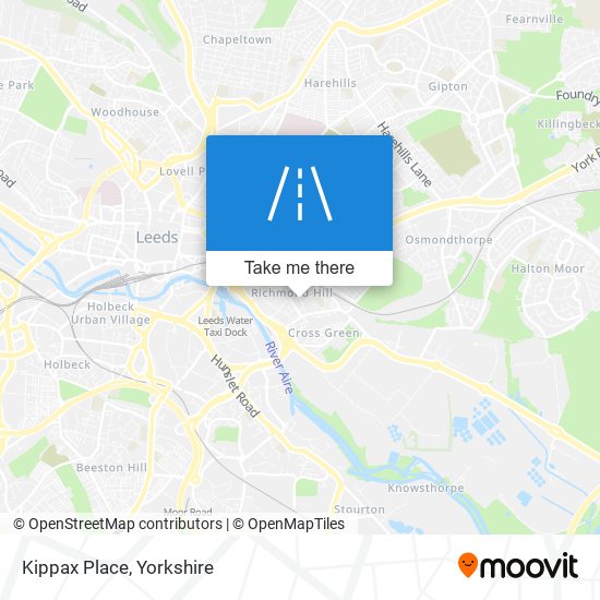 Kippax Place map