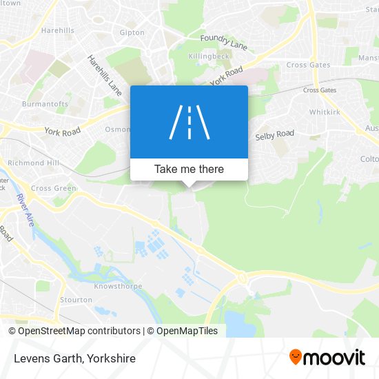 Levens Garth map