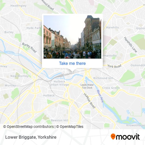 Lower Briggate map