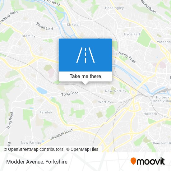 Modder Avenue map