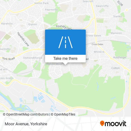 Moor Avenue map