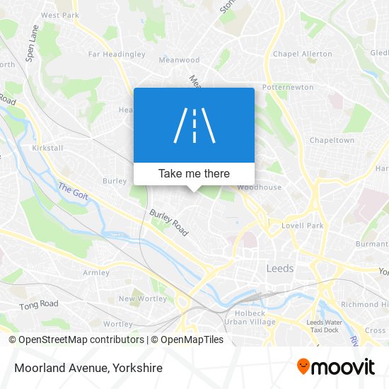 Moorland Avenue map