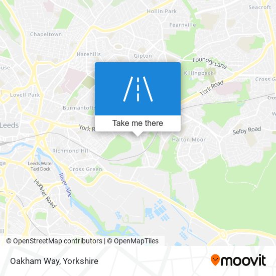 Oakham Way map