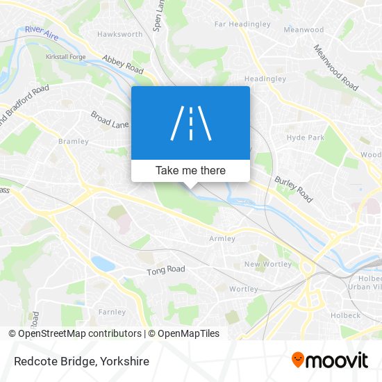 Redcote Bridge map