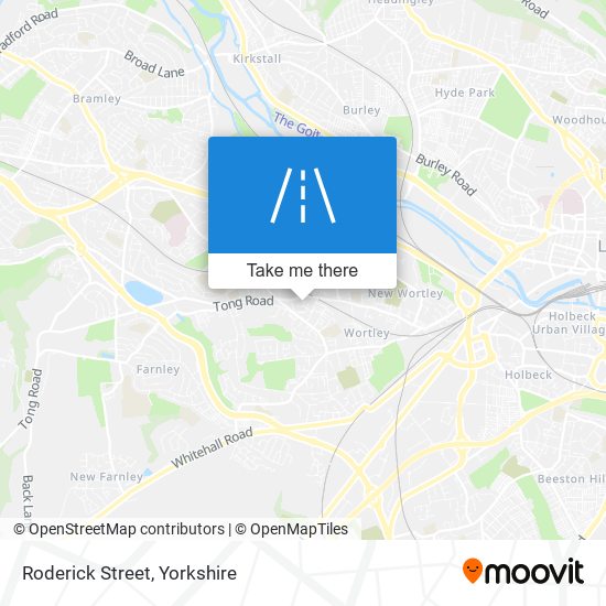 Roderick Street map