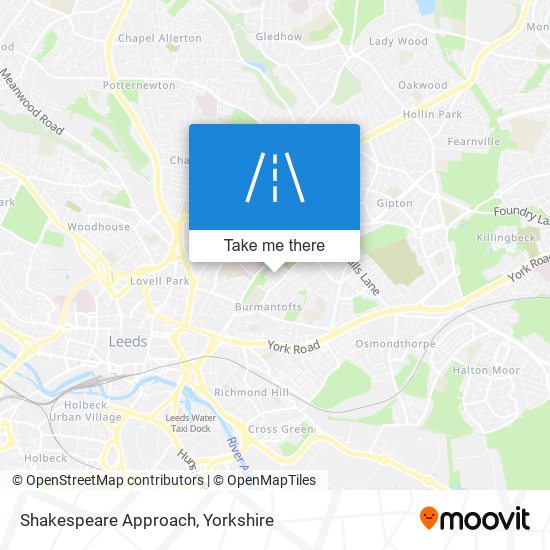 Shakespeare Approach map