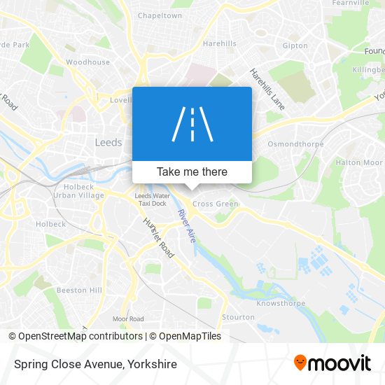 Spring Close Avenue map