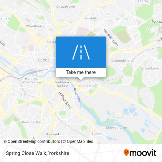 Spring Close Walk map