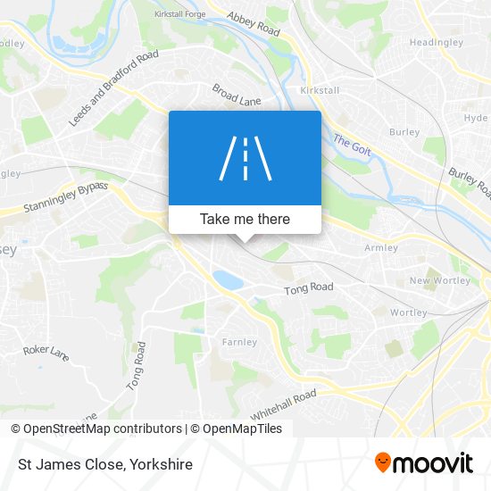 St James Close map