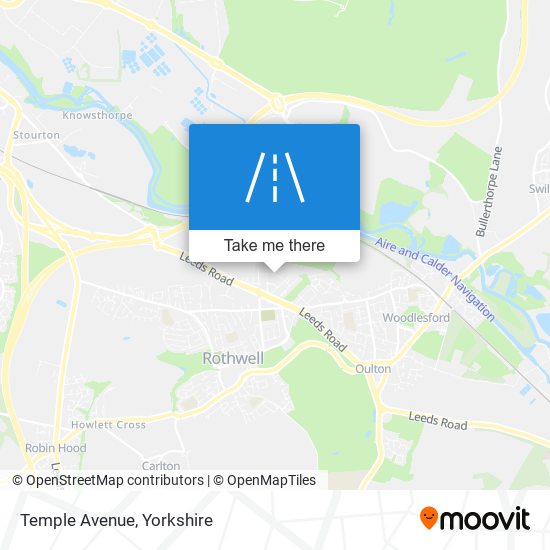 Temple Avenue map