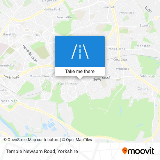 Temple Newsam Road map