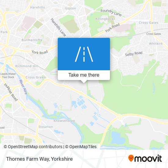 Thornes Farm Way map