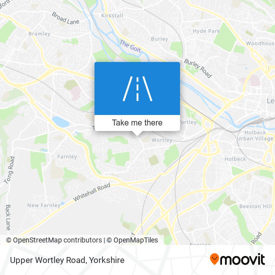 Upper Wortley Road map
