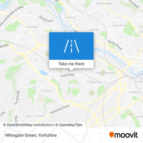 Whingate Green map