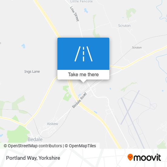 Portland Way map