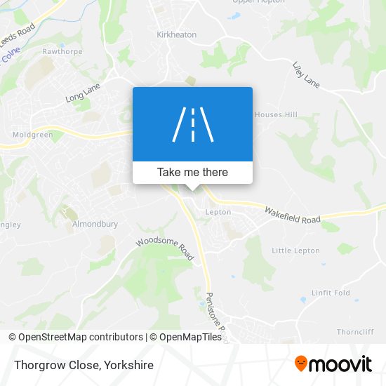 Thorgrow Close map