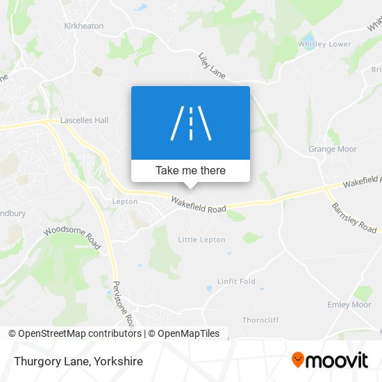 Thurgory Lane map