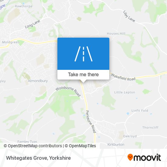 Whitegates Grove map