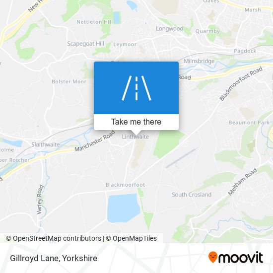 Gillroyd Lane map