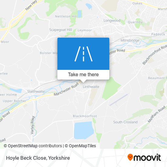 Hoyle Beck Close map